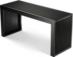 Hocker mit Stauraum aus Bambus Schwarz bis 250 kg 90x33x43cm